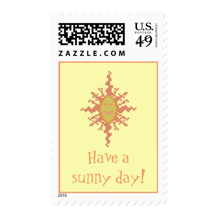 Have a sunny day Sunburst Postage