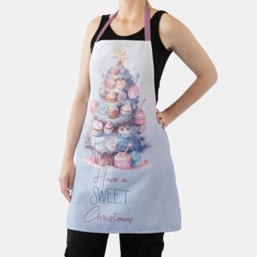 Have A Sweet Christmas Cupcakes Apron