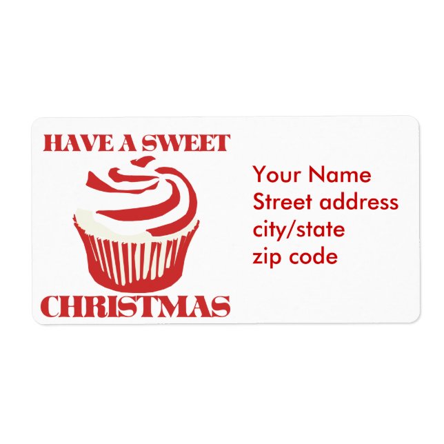 Have a Sweet Christmas Label (Front)