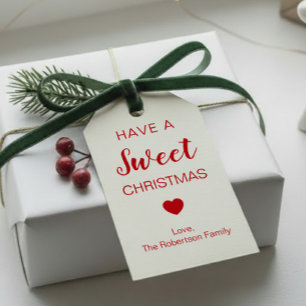 Have a Sweet Christmas Tags for Candy & Treats