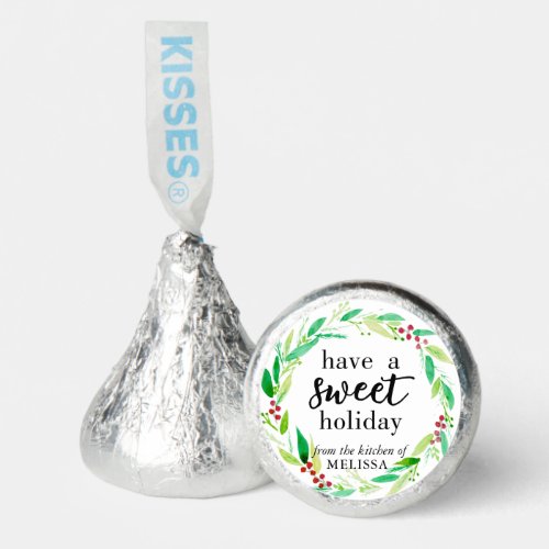 Have a Sweet Holiday Baked Goods Christmas Wreath  Hersheys Kisses