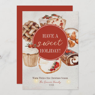 Have a Sweet Holiday Watercolor Baked Treats