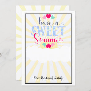 have a sweet summer teacher gift money CARD HOLDER