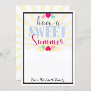 have a sweet summer teacher gift money CARD HOLDER