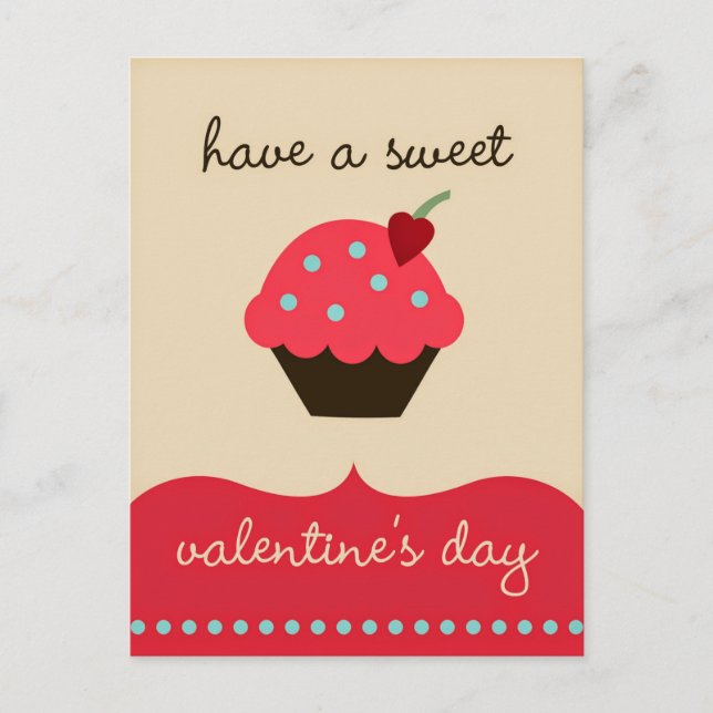 Have a sweet Valentine's day! Funny Postcard (Front)