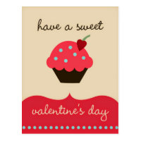 Have a sweet Valentine's day! Funny Postcard