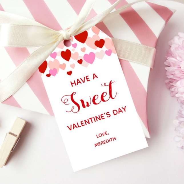 Have a Sweet Valentine's Day Gift Tag Label (Creator Uploaded)