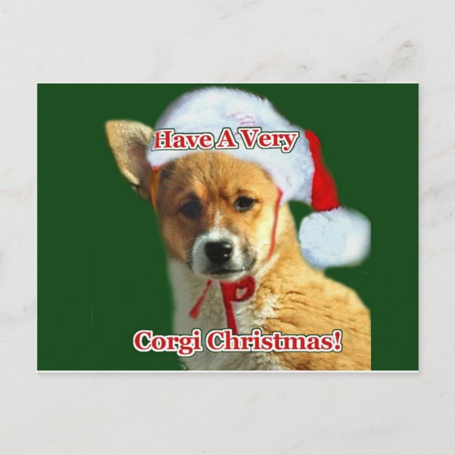 Have a Very Corgi Christmas- Mercy Holiday Postcard (Front)