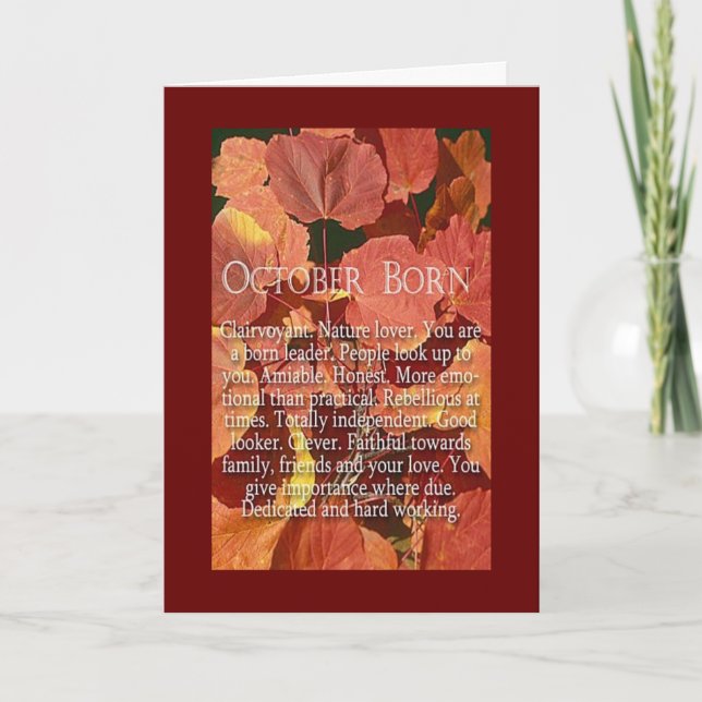 HAVE A VERY HAPPY AUTUMN BIRTHDAY HOLIDAY CARD (Front)