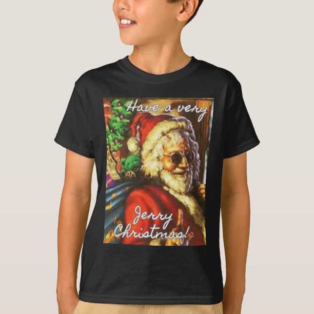 Have A Very Jerry Christmas Garcia Santa Holiday  T-Shirt (Front)