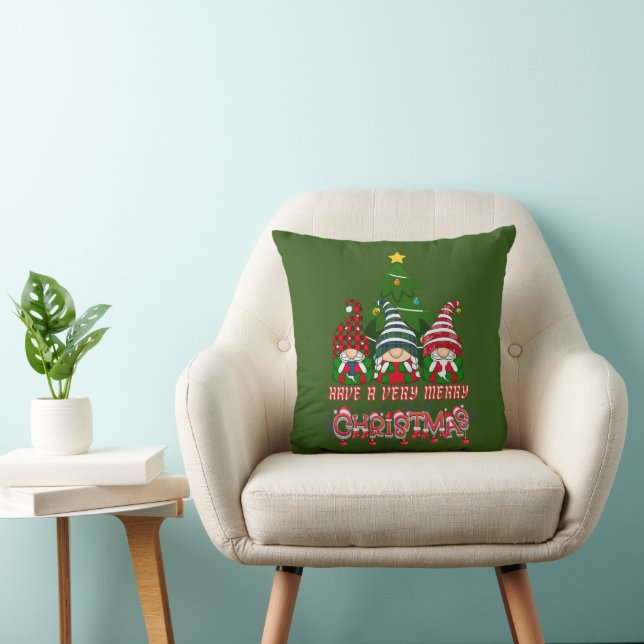 HAVE A VERY MERRY CHRISTMAS                        THROW PILLOW (Chair)