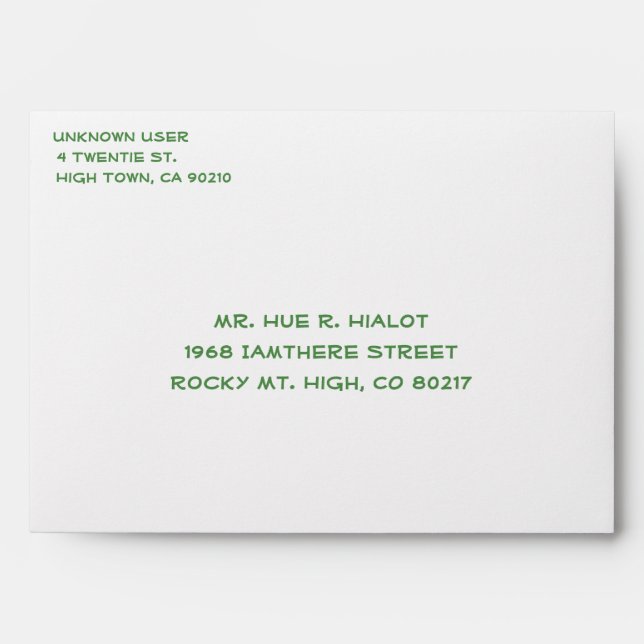 Have a Very Merry MaryWanna Christmas Personalized Envelope (Front)