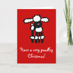 Have A Very Poodley Christmas! Holiday Card at Zazzle