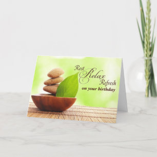 Have a Very Spa Birthday (card) Card