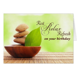 Relaxing Birthday Wishes Cards - Greeting & Photo Cards | Zazzle