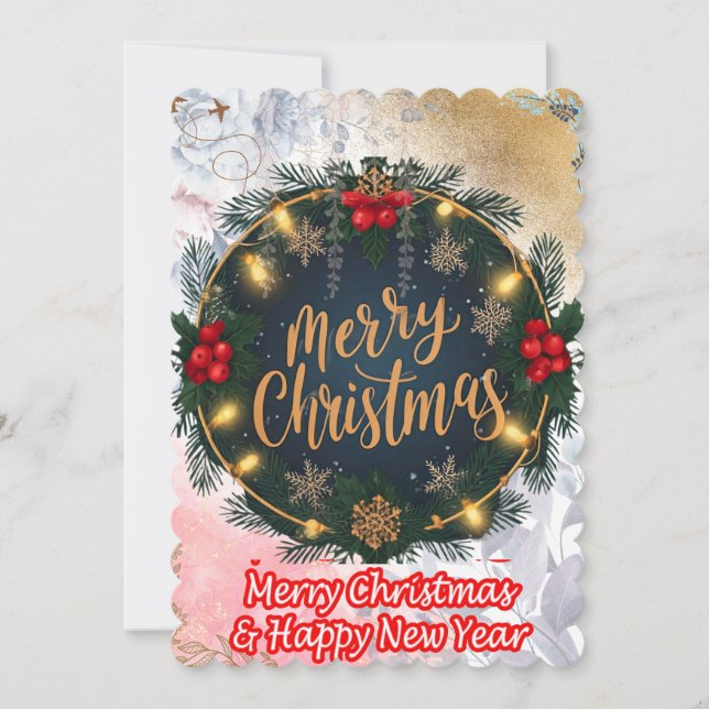 Have a warm and wonderful Merry Christmas Holiday Card (Front)