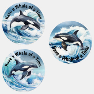 "Have a Whale of a Time" Pivotal Idiom with Orca Labels