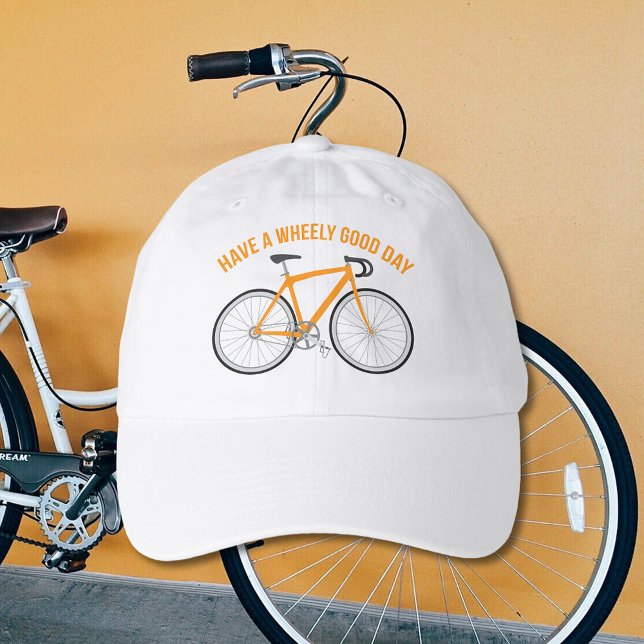 Have a Wheely Good Day Cyclist's Hat (Creator Uploaded)