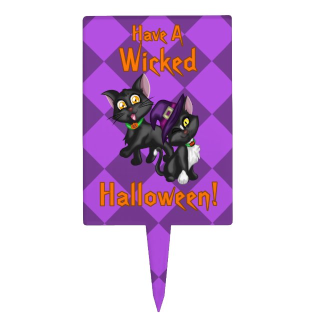 Have a Wicked Halloween! Cake Topper (Front)