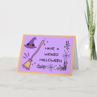 Have a Wicked Halloween - Purple Card