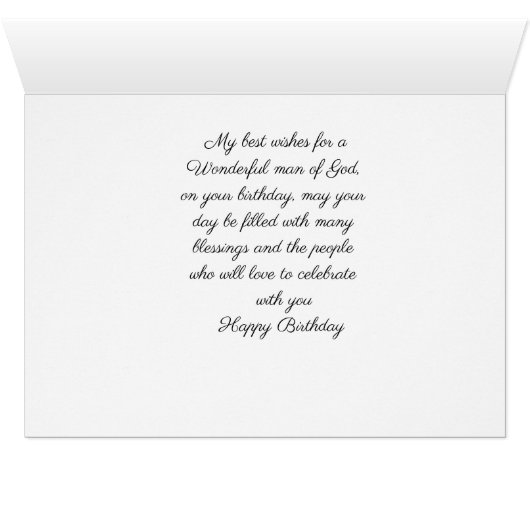 Have a Wonderful Birthday Pastor (Inside Horizontal (Bottom))