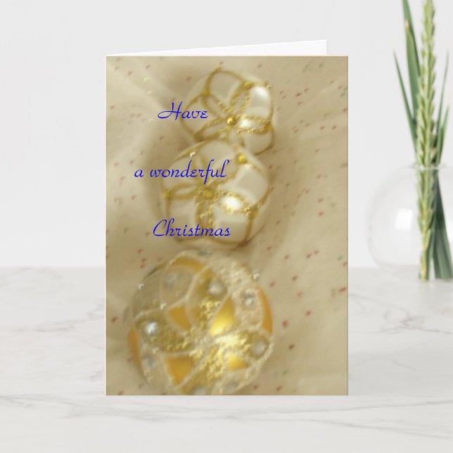Have a wonderful Christmas Holiday Card (Front)