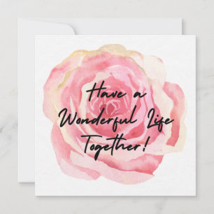 Have a Wonderful Life Together, Wedding Card