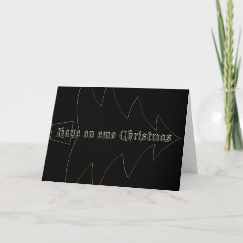 Have an emo Christmas Holiday Card