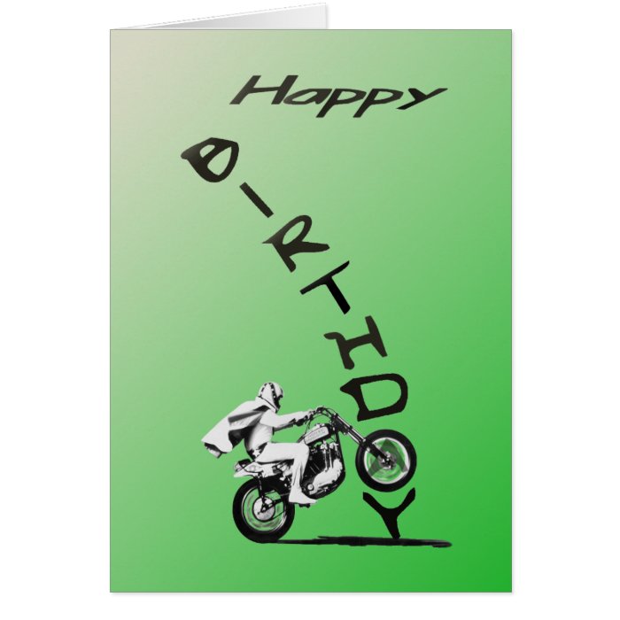 HAVE AN EVEL BIRTHDAY.green. Card