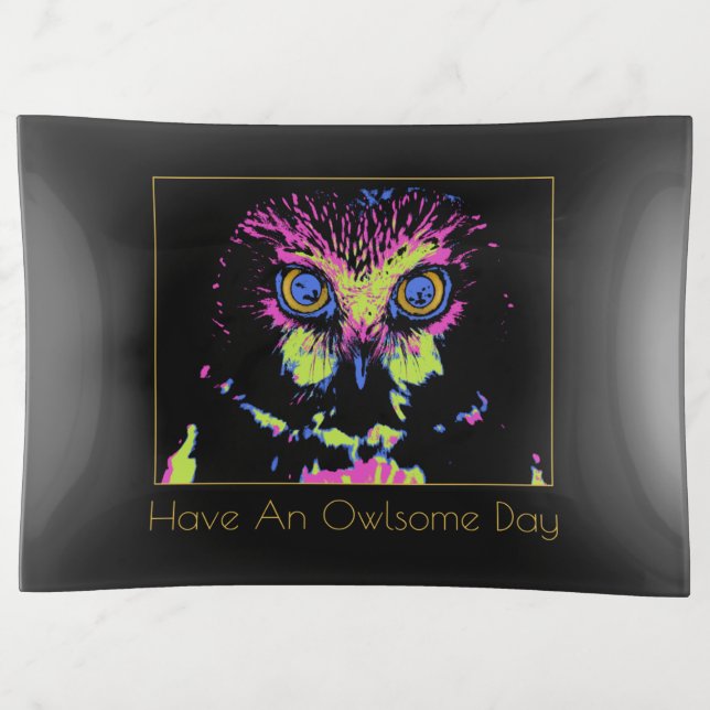Have An Owlsome Day Trinket Tray (Front)