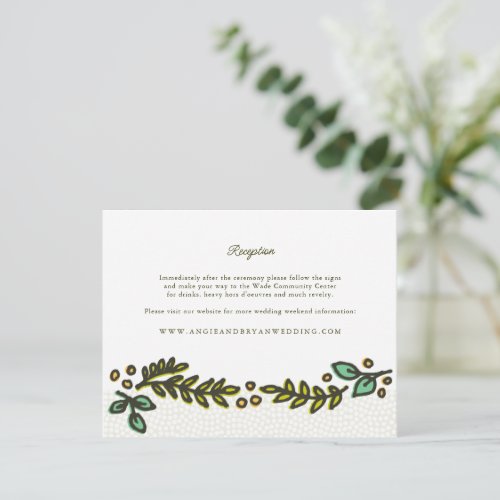 Have and Hold Rustic Wedding Invitation Extra Card