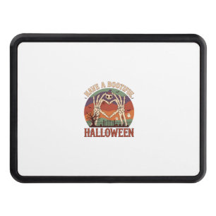 Have Bootiful Halloween Skeleton Hands Cat Skull W Hitch Cover