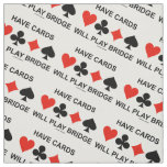 Have Cards Will Play Bridge Four Card Suits Fabric