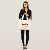 Have Cards Will Play Bridge (Four Card Suits) Large Tote Bag (Front (Model))