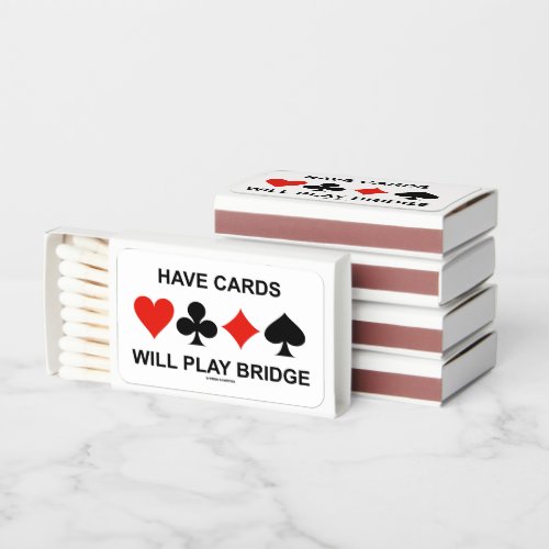 Have Cards Will Play Bridge Four Card Suits Matchboxes