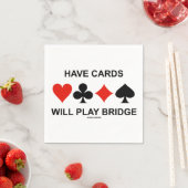 Have Cards Will Play Bridge (Four Card Suits) Paper Napkins (Insitu)