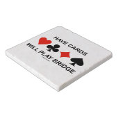 Have Cards Will Play Bridge Four Card Suits Trivet (Corner)