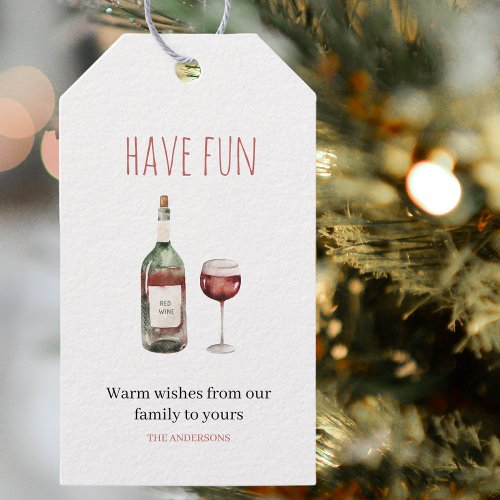 have  Christmas Drink Gift Tags