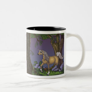 Have coffee with a Unicorn Two-Tone Coffee Mug