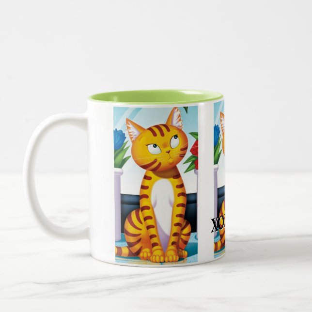 Have coffee with Pro!  Two-Tone Coffee Mug (Left)