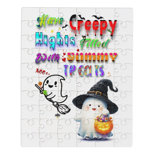 Have Creepy Nights Filled With Yummy Treats Jigsaw Puzzle (Puzzle Vertical)