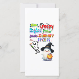 Have Creepy Nights Filled With Yummy Treats Thank You Card