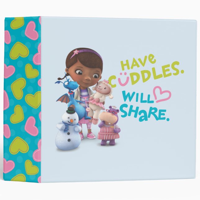 Have Cuddles Will Share 3 Ring Binder (Front/Spine)