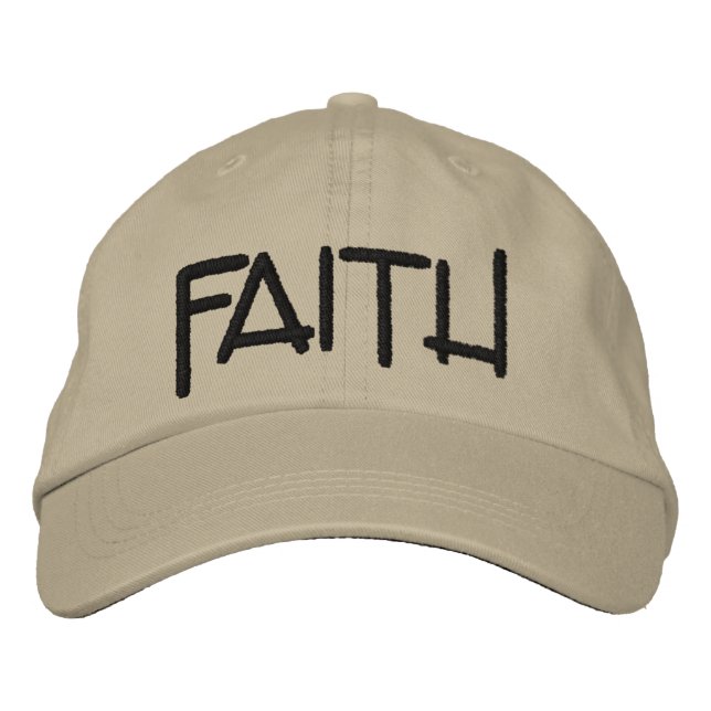Have Faith Embroidered Baseball Cap (Front)