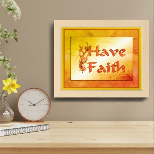 Have Faith Flowering Tree Inspirational Framed Art
