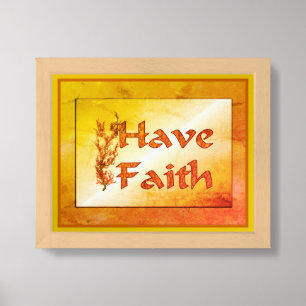Have Faith Flowering Tree Inspirational Framed Art