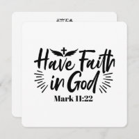 Have Faith in God Mark 11:22 Inspirational Quote