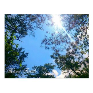 Have Faith Nature Postcard