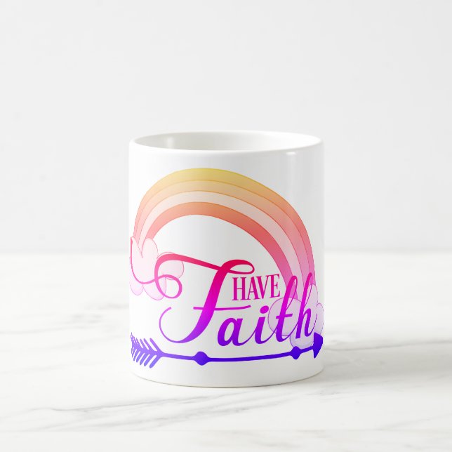Have Faith Rainbow Coffee Mug (Center)