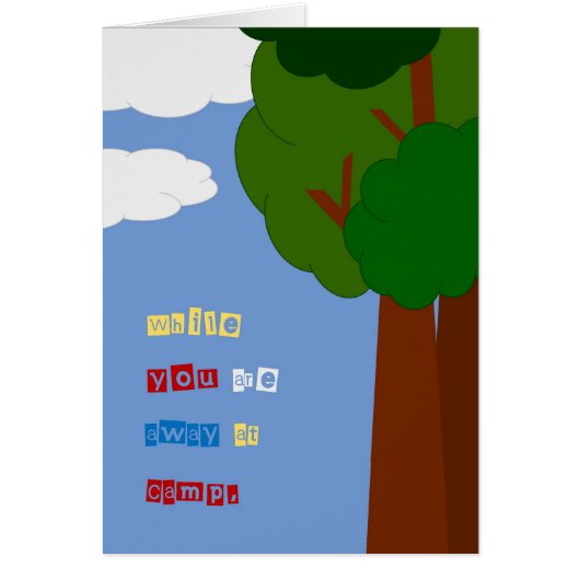 Have Fun at Summer Camp! Cards (Front)